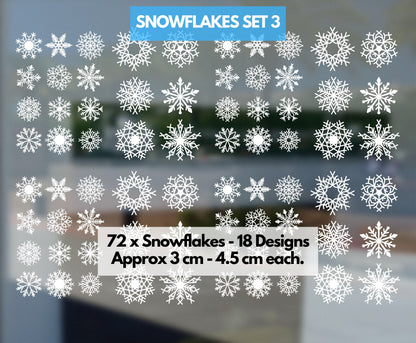 snowflake window stickers