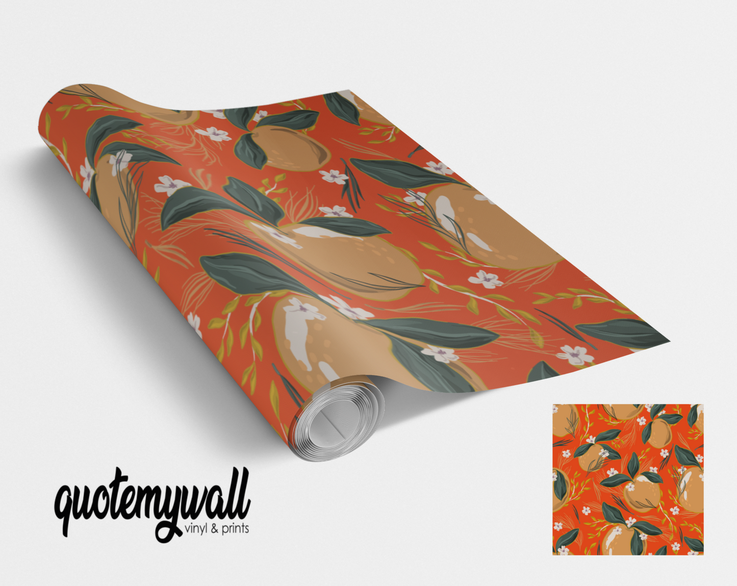 Orange Peach Fruits Vinyl Furniture Wrap