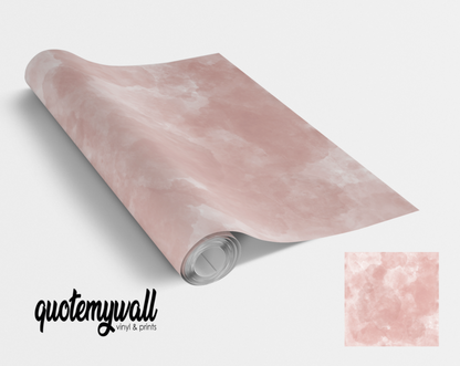 Baby Pink Watercolour Self Adhesive Vinyl