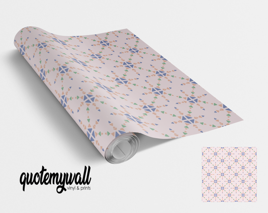 Pastel Dainty Diamond Pattern Self Adhesive Wrap