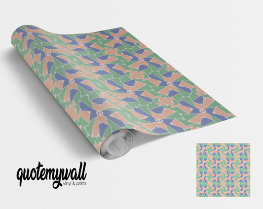 Pastel Windmill Puzzle Vinyl Furniture Sticker