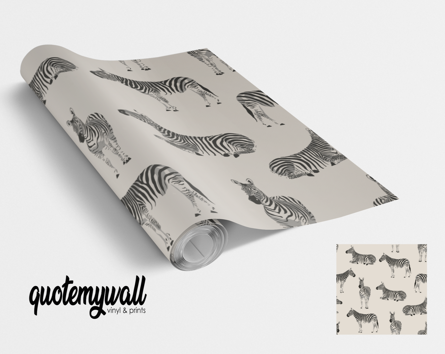 Zebra Print Safari Animal Self Adhesive Vinyl