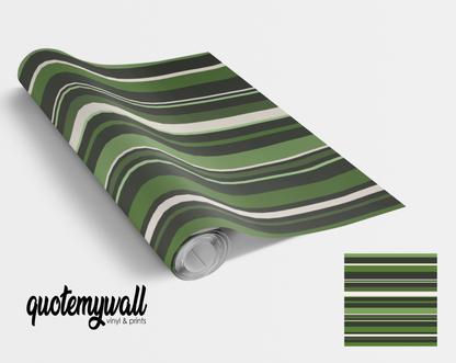Green Gradient Linier Lines Self Adhesive Vinyl