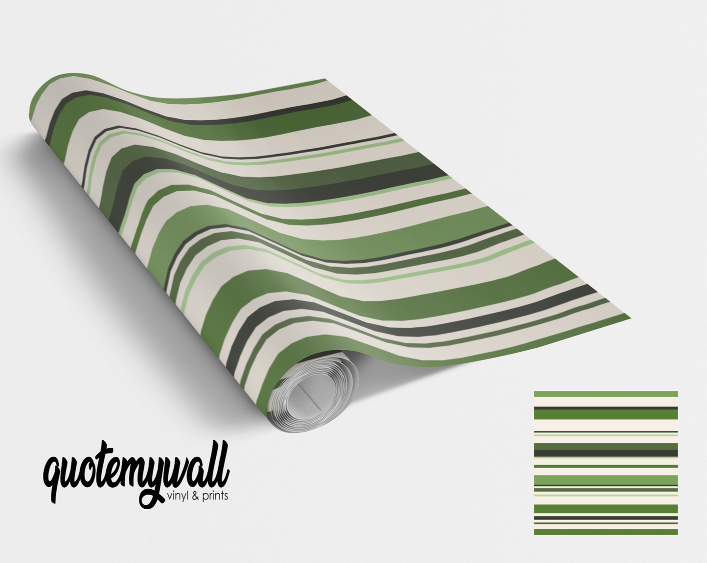 Light Green Gradient Lines Self Adhesive Vinyl