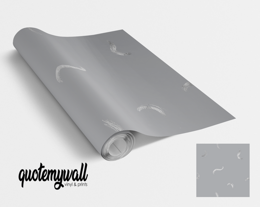 Grey and Silver Smudge Squiggle Vinyl furniture Sticker