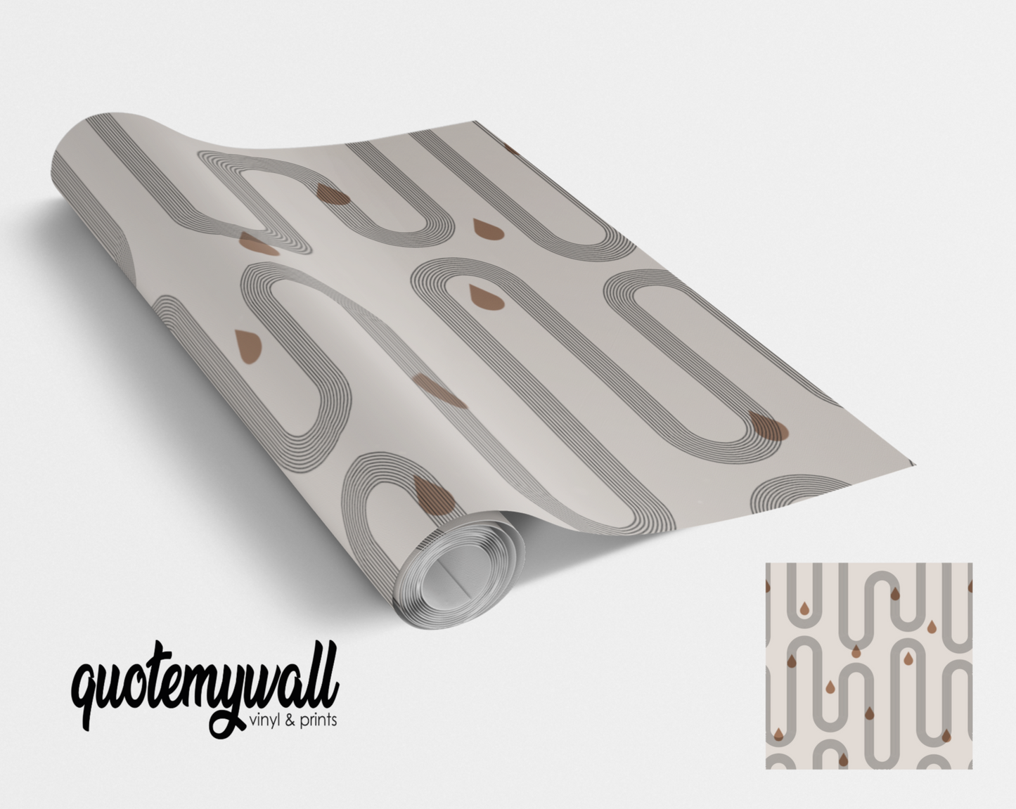 Wavy Zig Zag Teardrop Self Adhesive Vinyl