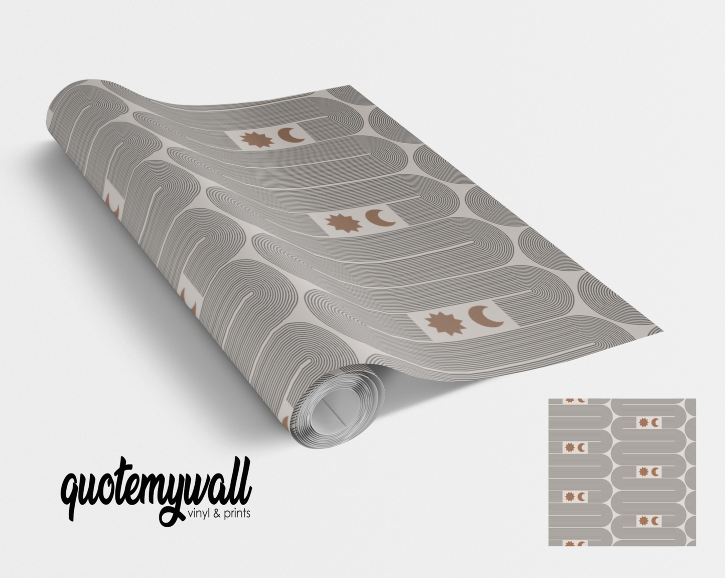 Fine Lines Track Moon & Stars Self Adhesive Vinyl