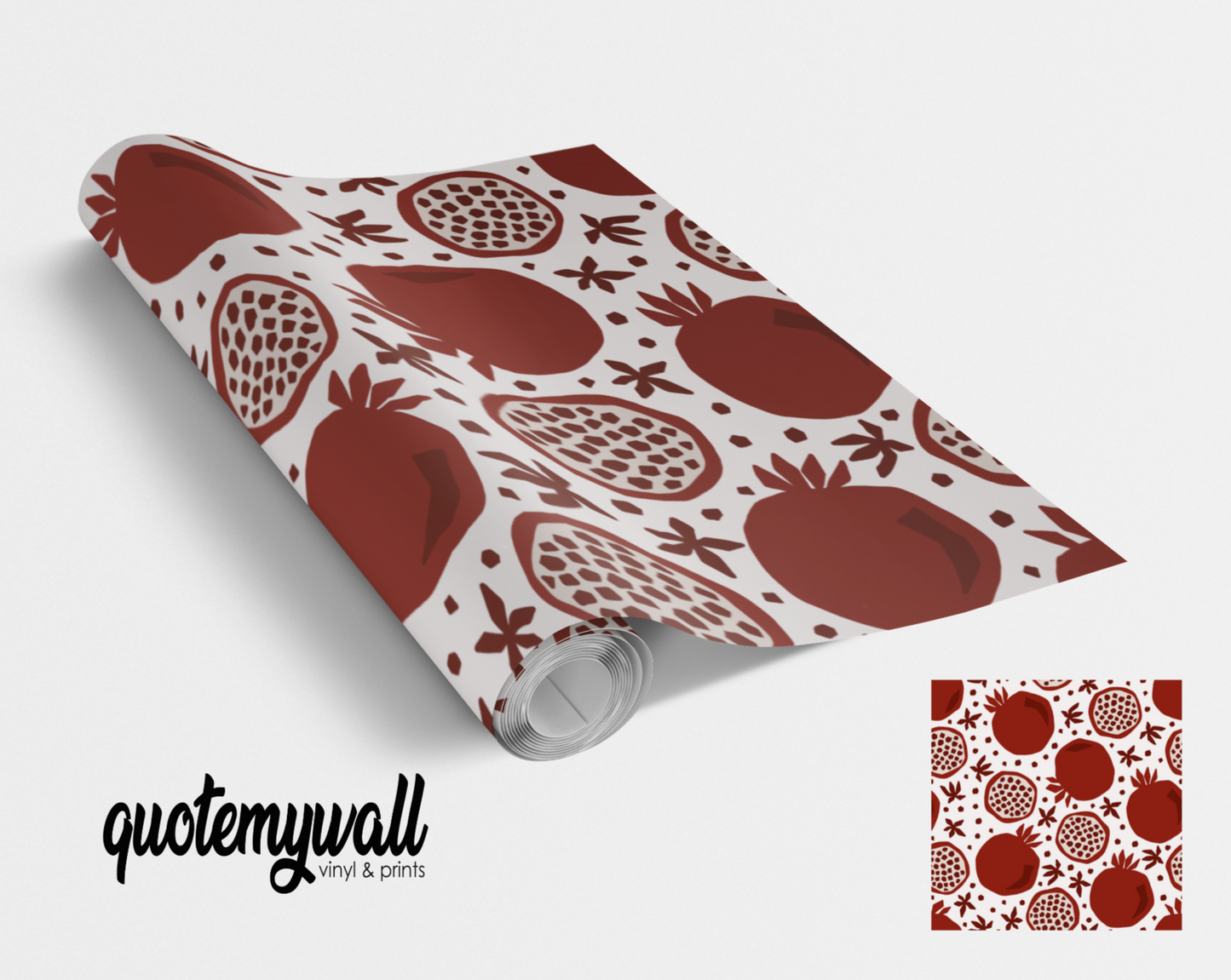 Pomegranate Red Fruit Vinyl Furniture Sticker