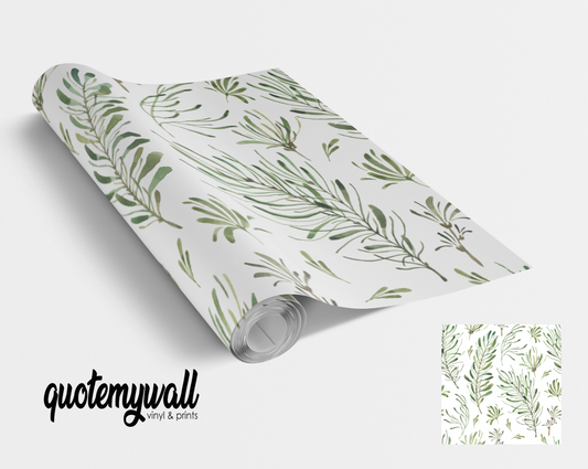 Botanical Leaf Branches Self Adhesive Vinyl