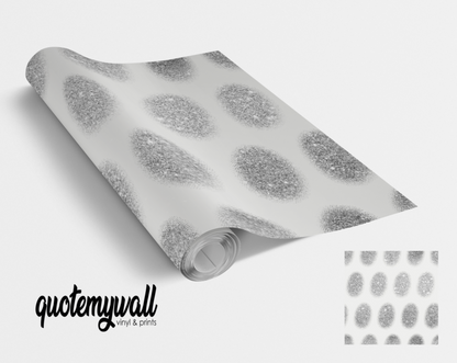 White & Grey Smudge Blobs Vinyl furniture Sticker
