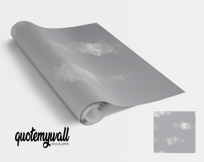 Grey Cloud Sky Self Adhesive Vinyl