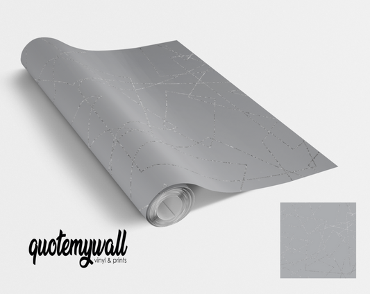 Grey Abstract Lines Self Adhesive Vinyl