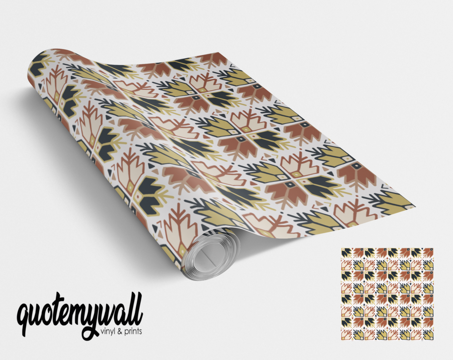 Geometric Arrows Neutral Pattern Self Adhesive Vinyl