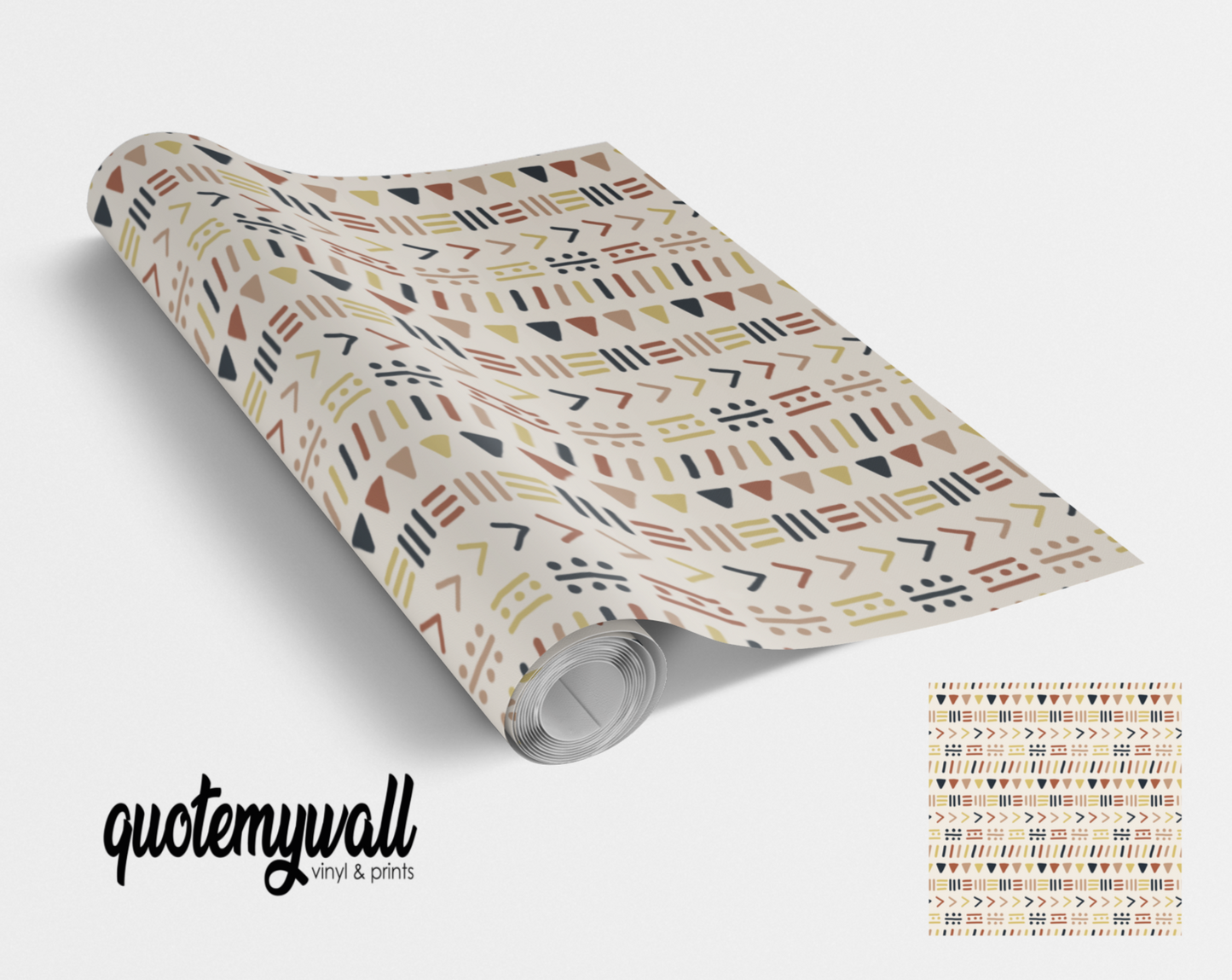Lines Arrows Dots Neutral Pattern Vinyl Furniture Wrap