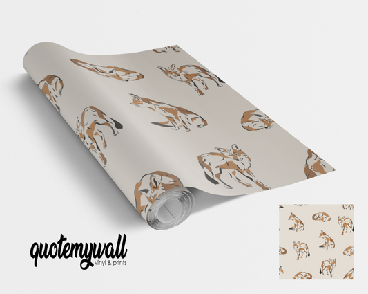Wild Fox Wildlife Self Adhesive Vinyl