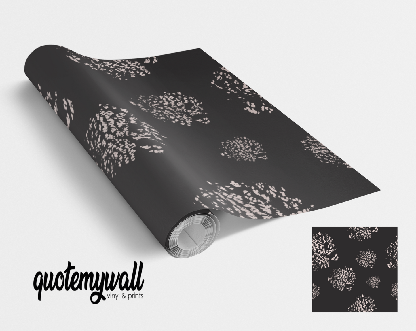 Black Pink Speckle Self Adhesive Vinyl