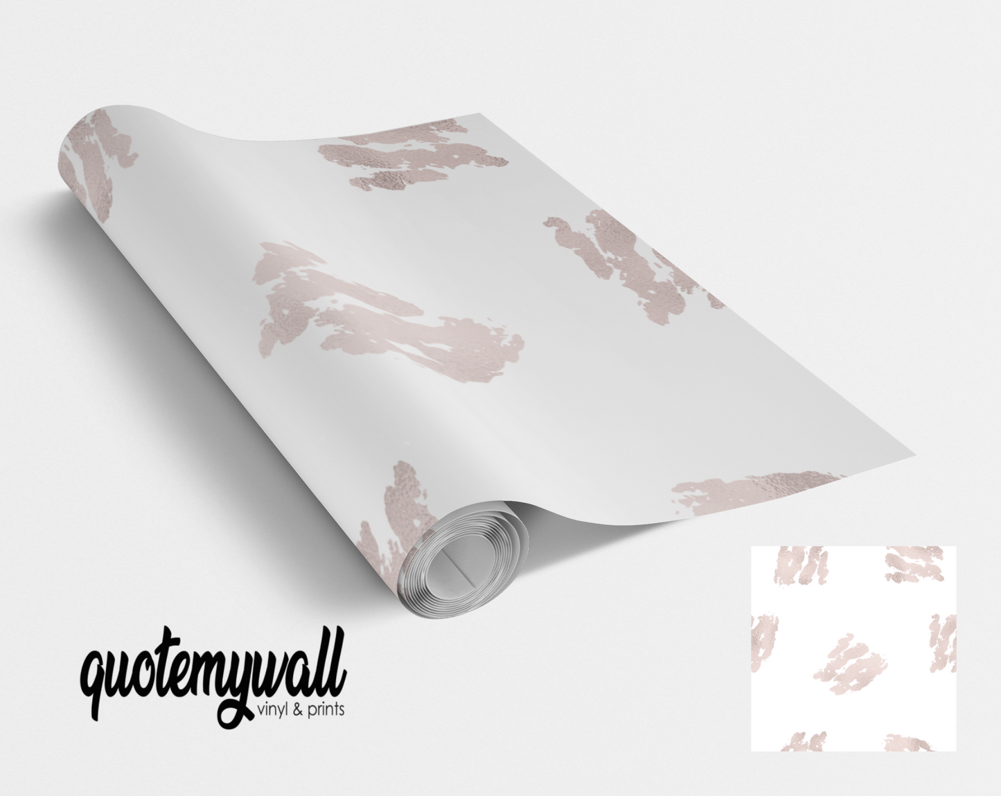 White & Pink Brush Strokes Vinyl Furniture Wrap