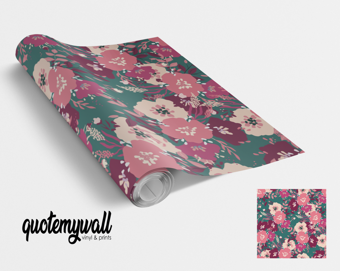 Purple/Pink Colourful Pansy Blossoms Self Adhesive Vinyl