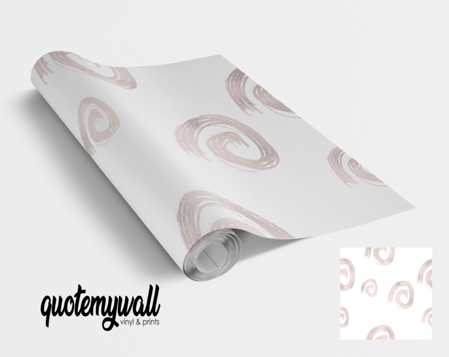 Blush Pink Swirls Self Adhesive Vinyl