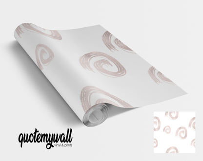 Blush Pink Swirls Self Adhesive Vinyl