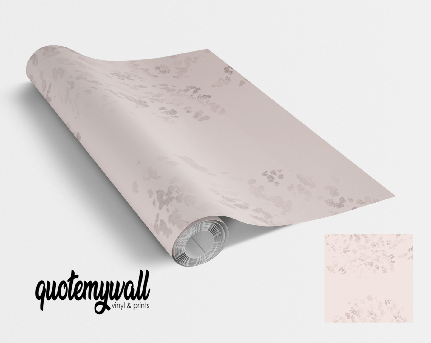 Dusty Pink Cheetah Print Self Adhesive Vinyl