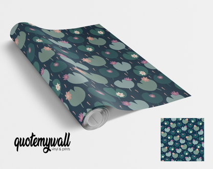 Green Lilypad Vinyl Furniture Wrap