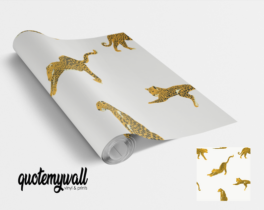 Leopard Jungle Animal Self Adhesive Vinyl