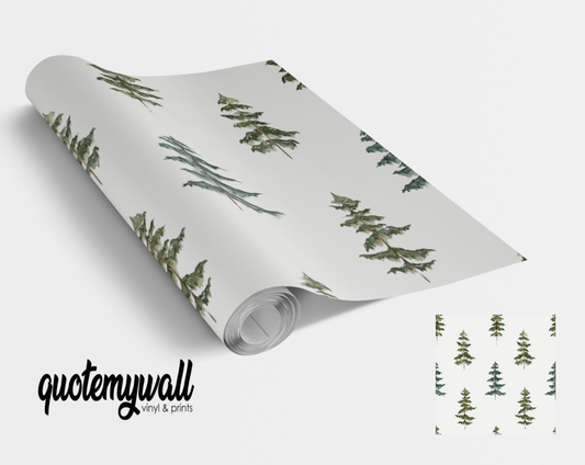 Fir Trees Pattern Self Adhesive Vinyl