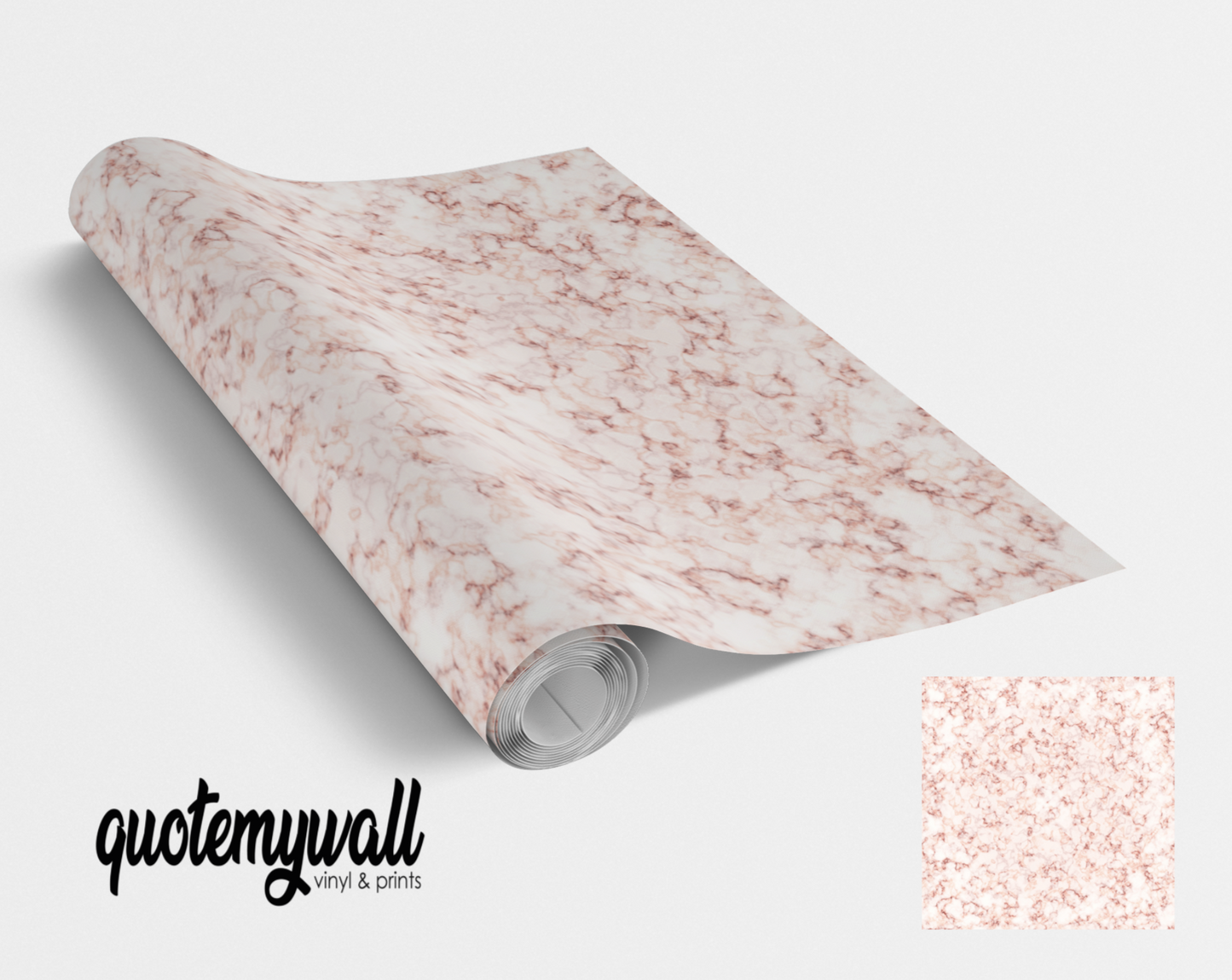 Rose Gold Marble Vinyl Furniture Wrap