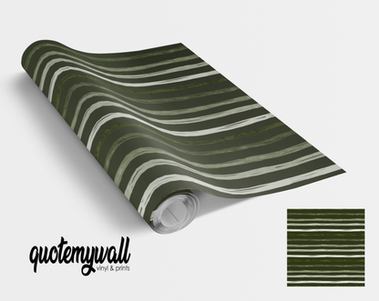 Dark Green Ombre Stripes Vinyl Furniture Wrap