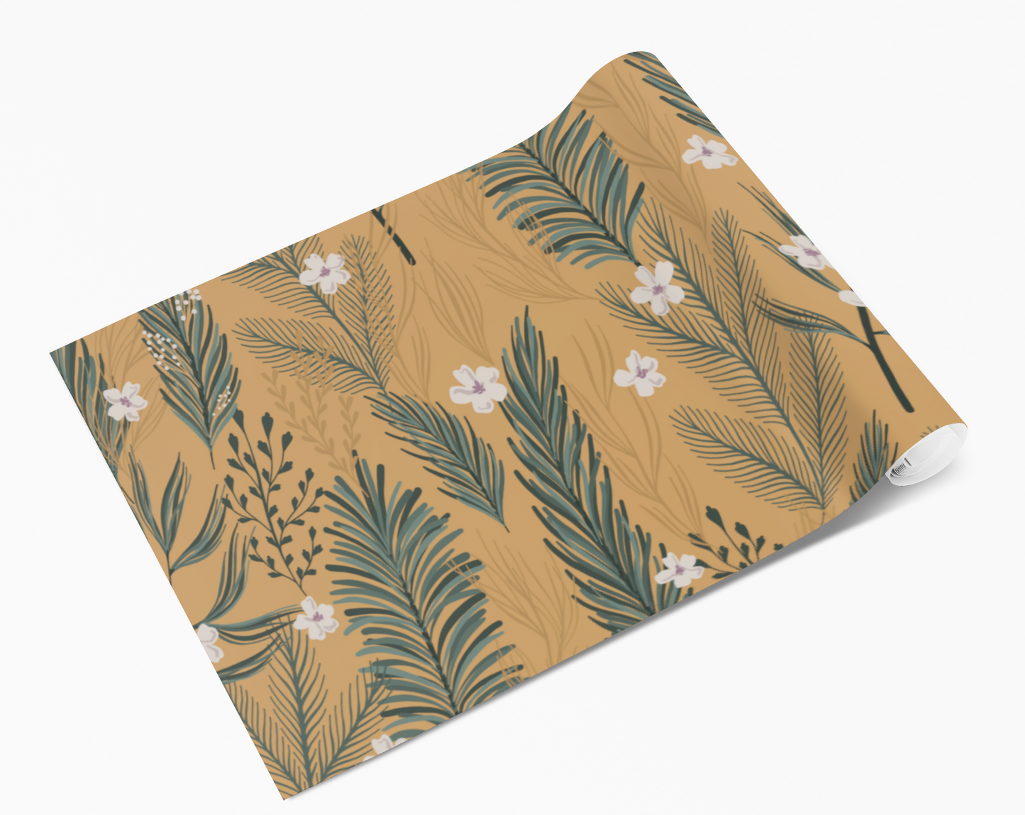 Feathers Daisies & Ferns Vinyl Furniture Sticker
