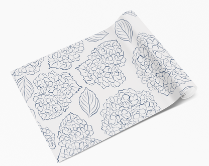 Hydrangea Black & White Self Adhesive Vinyl