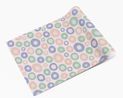 Pastel Shell Blobs Vinyl Furniture Sticker