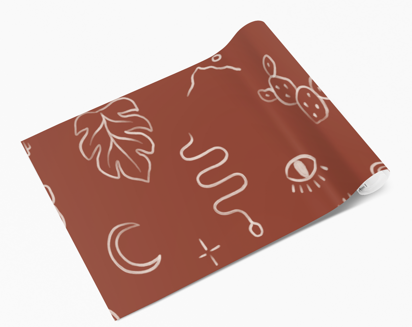 Brown Desert Doodles Vinyl Furniture Sticker