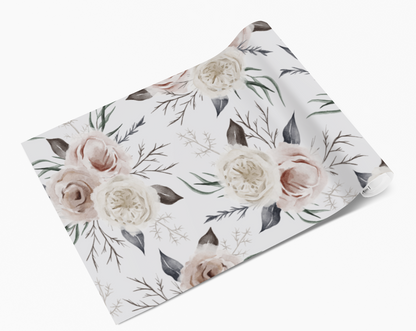 Creamy Blush Rose Posy Self Adhesive Vinyl