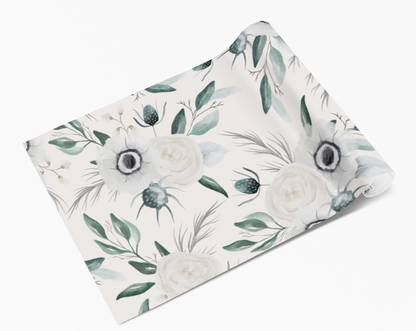 White Rose Bunches Self Adhesive Vinyl