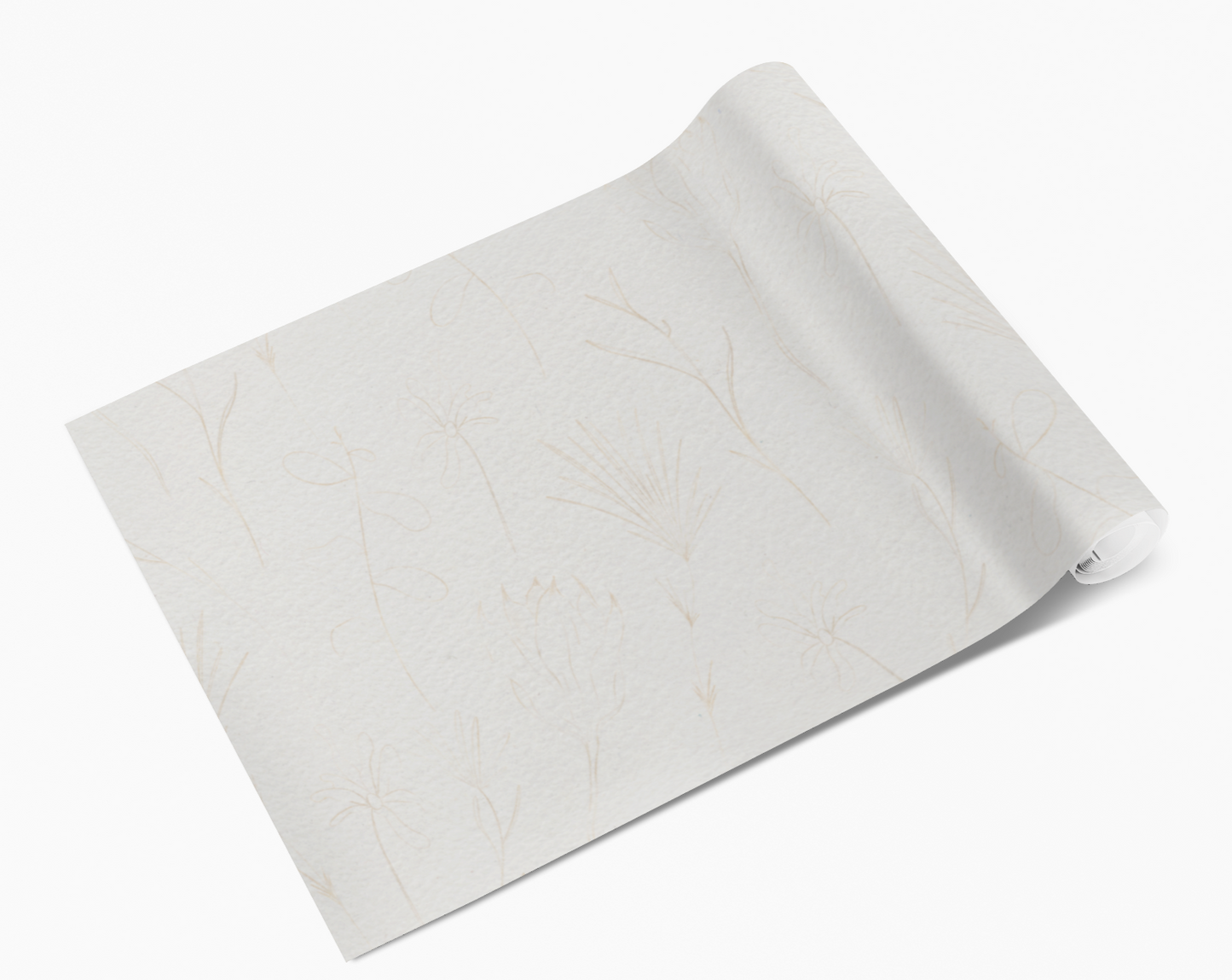 Subtle Cream Grass Wisps Self Adhesive Vinyl
