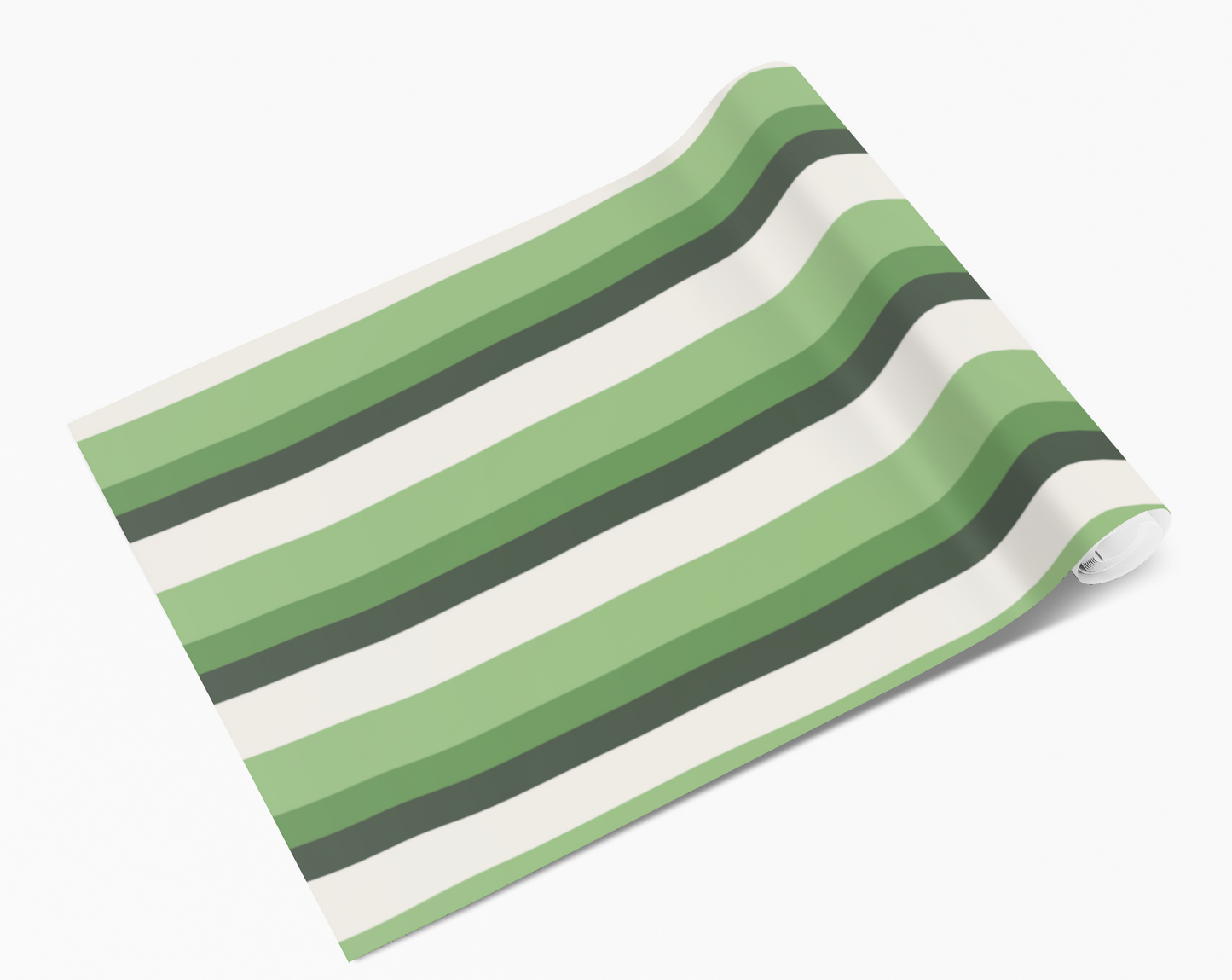 Green Ombre Linear Lines Self Adhesive Vinyl