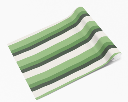 Green Ombre Linear Lines Self Adhesive Vinyl