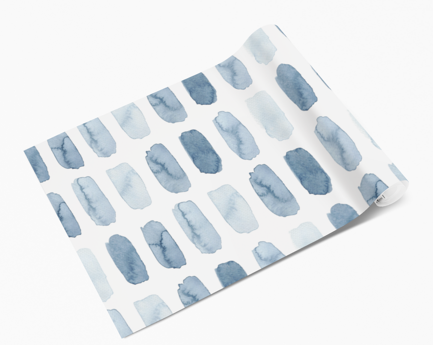 Navy Blue Watercolour Ombre Blobs Self Adhesive Vinyl