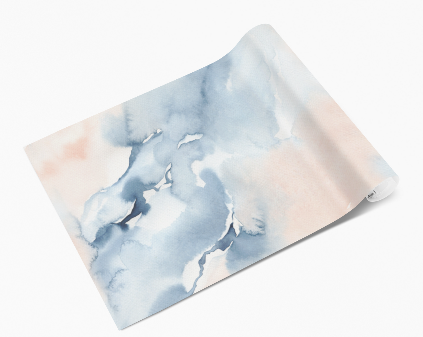 Baby Blue/Pink Watercolour Marble Vinyl Furniture Wrap