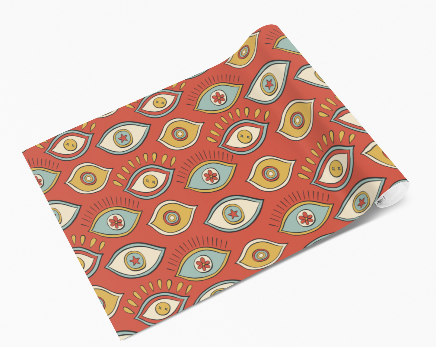Rusty Red Evil Eye Self Adhesive Vinyl