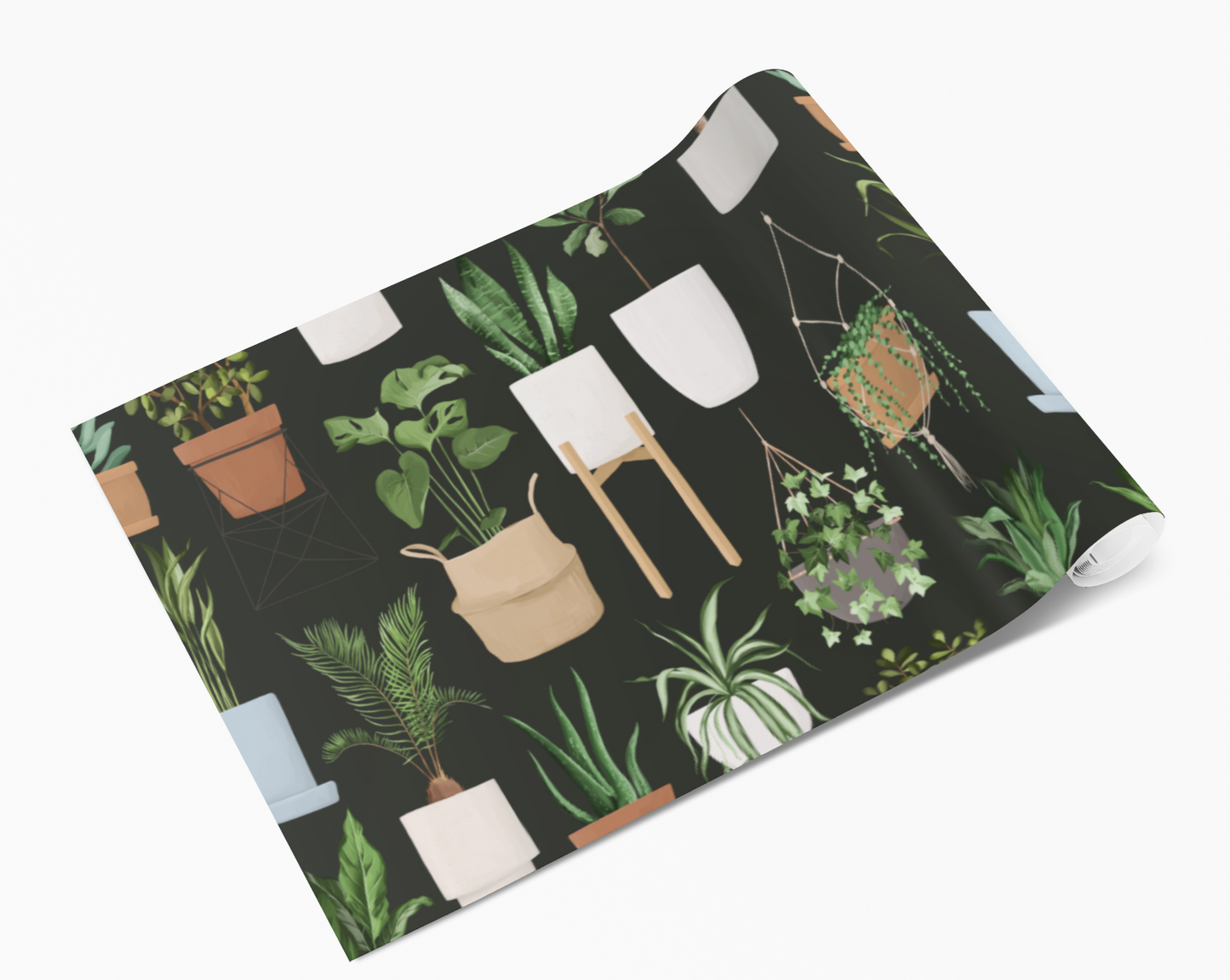 Dark Houseplant Plant Pots Plants Self Adhesive Vinyl