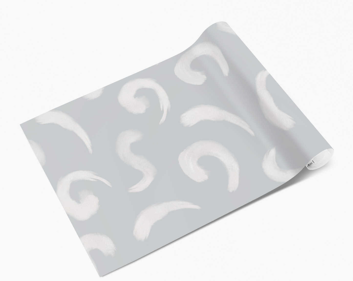 Grey & White Squiggles Self Adhesive Vinyl