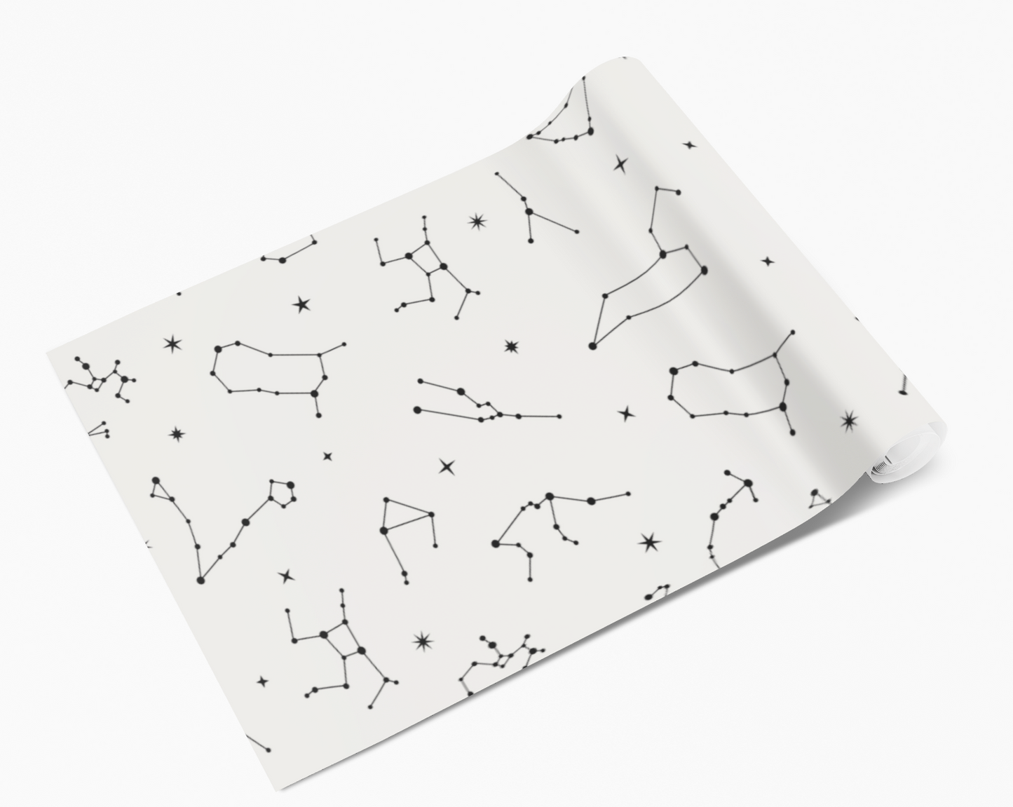 White Constellations Stars Astrology Vinyl Furniture Sticker