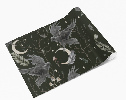 Raven Birds Night Moon Dark Self Adhesive Vinyl