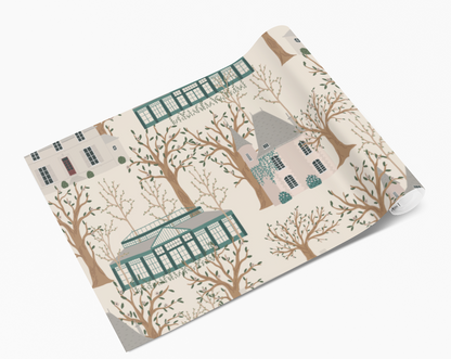 Buildings & Trees Scene Self Adhesive Vinyl