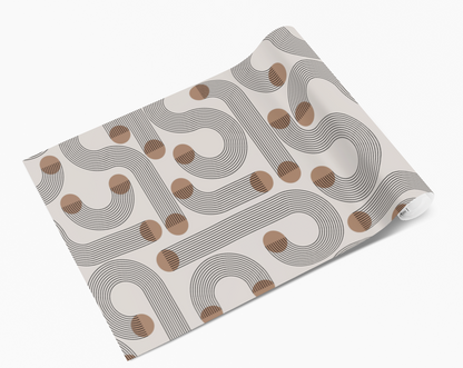 Wavy Maze Lines Self Adhesive Vinyl