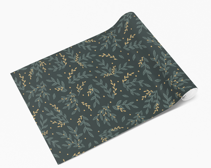Dark Green Leaf Sprigs  Self Adhesive Vinyl