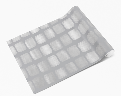Silvery Grey Mosaic Tile Squares Self Adhesive Vinyl